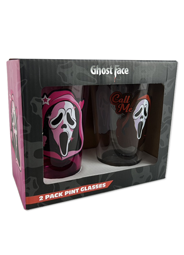 GHOST FACE - 2 Glass Pack 16oz / 500ml x 2