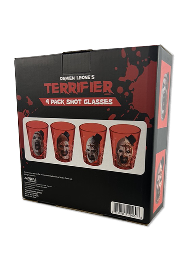 TERRIFIER - Shot Glasses pack of 4 x2