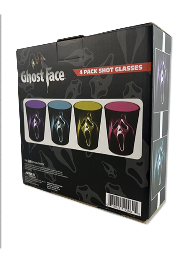 GHOST FACE - Shot Glasses pack of 4 x2