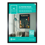 GB Posters Contemporary Wooden Black Picture Frame - A1 - 59.4 x 84.1cm