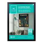 GB Posters Contemporary Wooden Black Picture Frame - A2 - 42 x 59.4cm