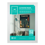GB Posters Contemporary Wooden White Picture Frame - A3 - 29.7 x 42cm