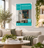 GB Posters Contemporary Wooden White Picture Frame - 60 x 80cm
