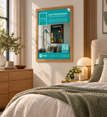 GB Posters Contemporary Wooden Oak Picture Frame - 50 x 70cm