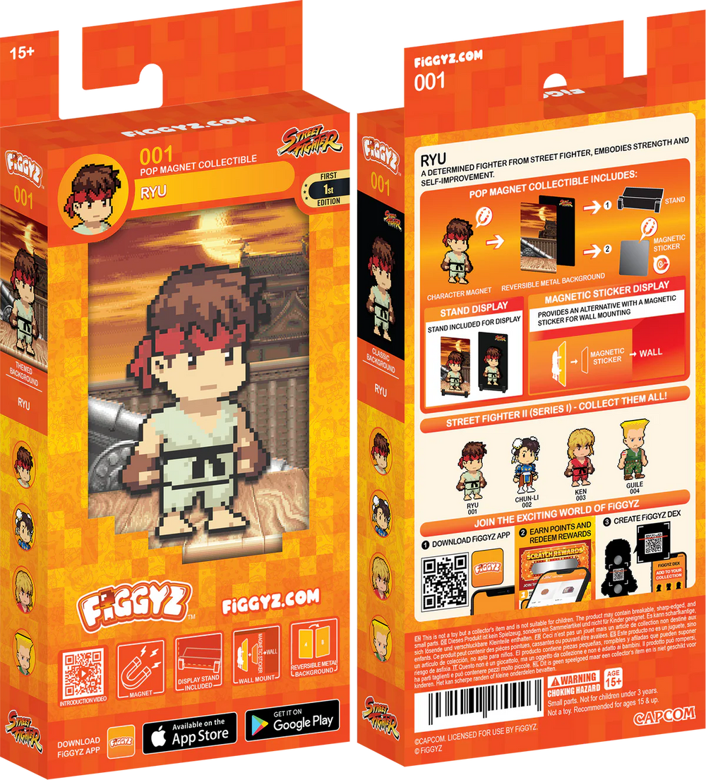 FIGGYZ Street Fighter Ryu 11cm Collectible Pop Magnet
