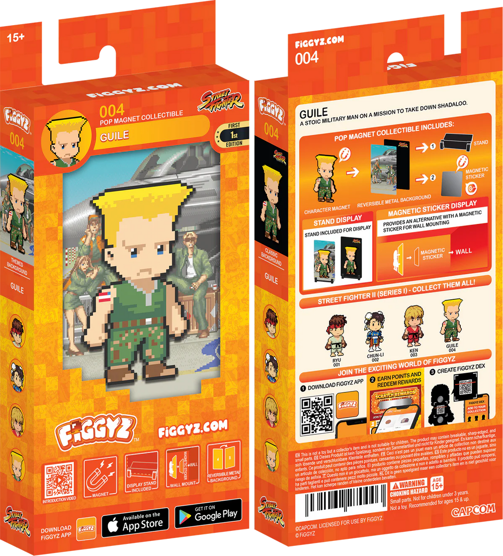 FIGGYZ Street Fighter Guile 11cm Collectible Pop Magnet