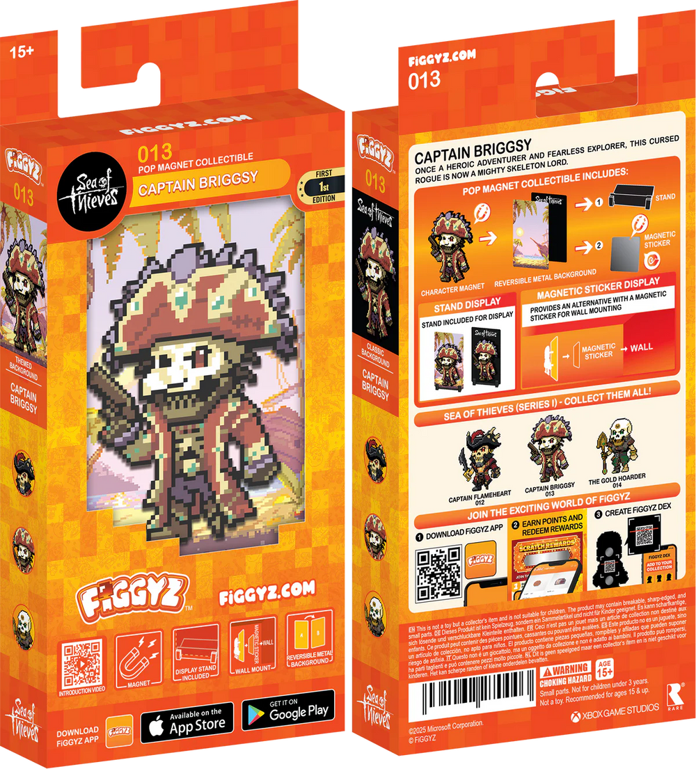 FiGGYZ Sea of Thieves Captain Briggsy 11cm Collectible Pop Magnet