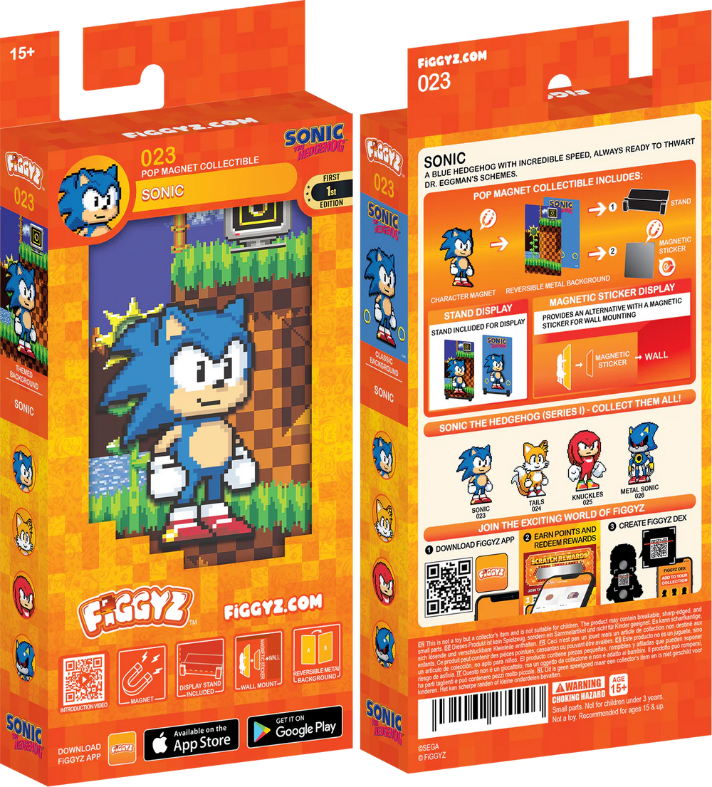 FIGGYZ Sonic the Hedgehog Sonic 11cm Collectible Pop Magnet