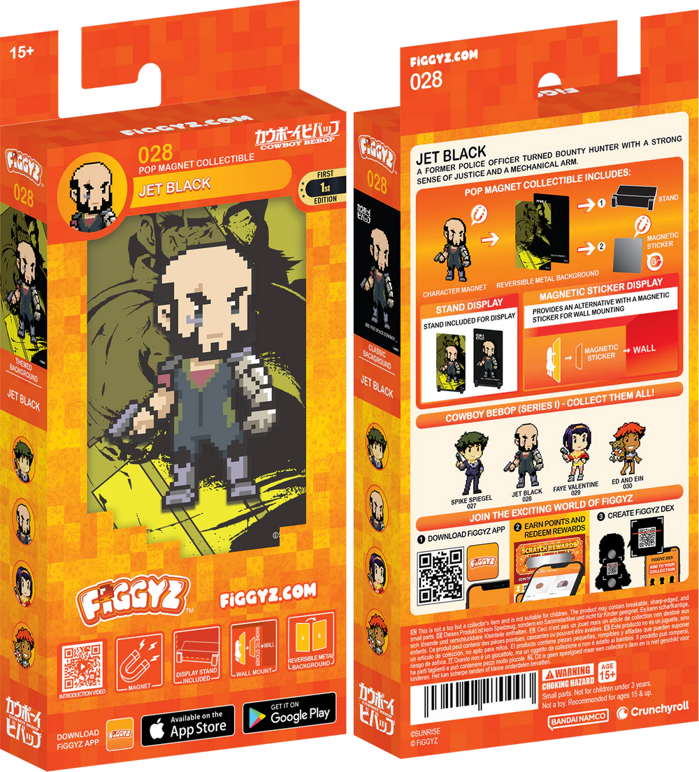 FiGGYZ Cowboy Bebop Jet Black 11cm Collectible Pop Magnet