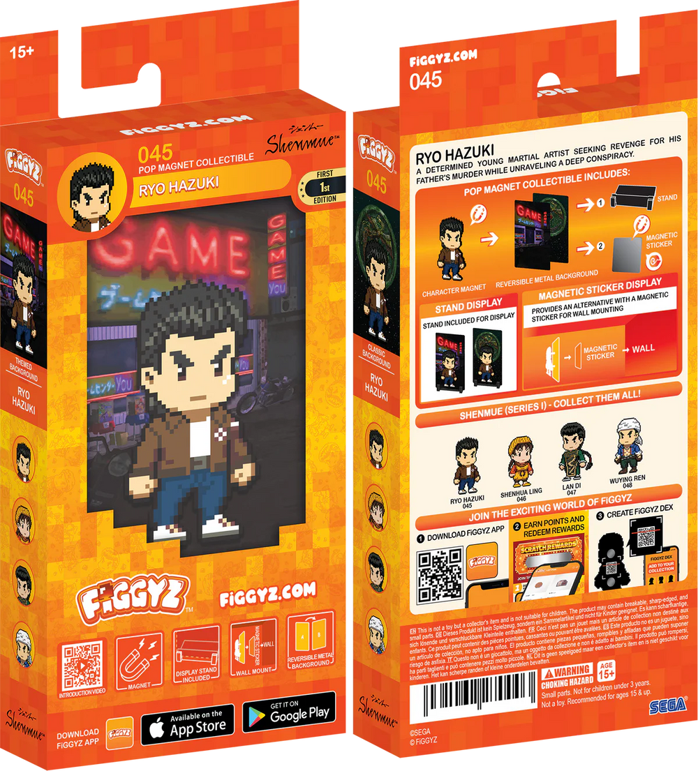 FIGGYZ Shenmue Ryo Hazuki 11cm Collectible Pop Magnet
