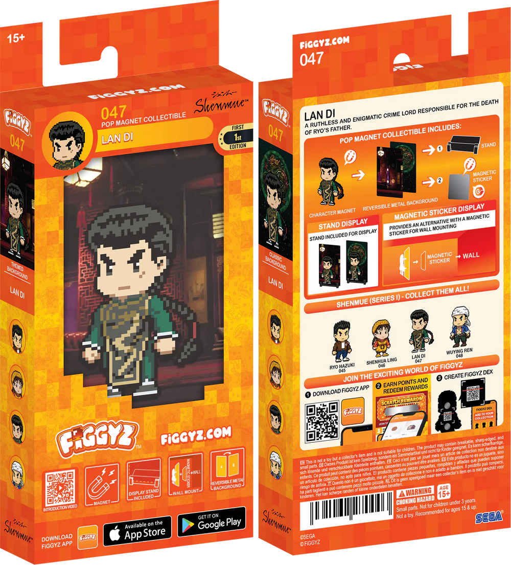 FiGGYZ Shenmue Lan Di 11cm Collectible Pop Magnet