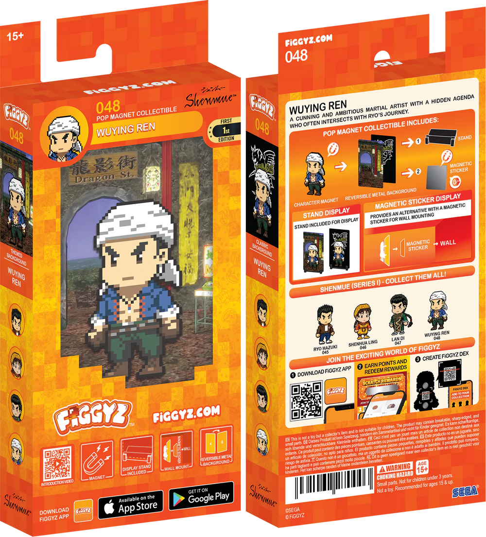 FiGGYZ Shenmue Wuying Ren 11cm Collectible Pop Magnet