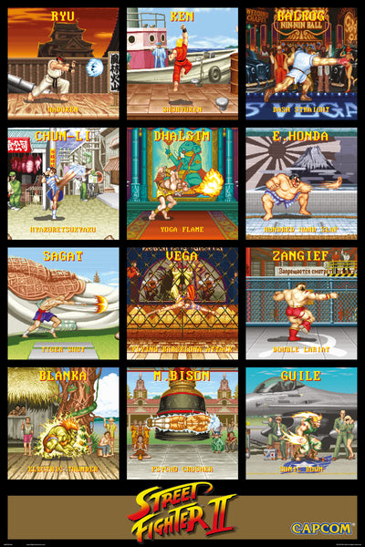 GB Posters Street Fighter Special Moves 61 x 91.5cm Maxi Poster
