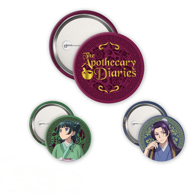 ABYstyle The Apothecary Diaries Mao Mao, Jinshi & Logo Badge Pack