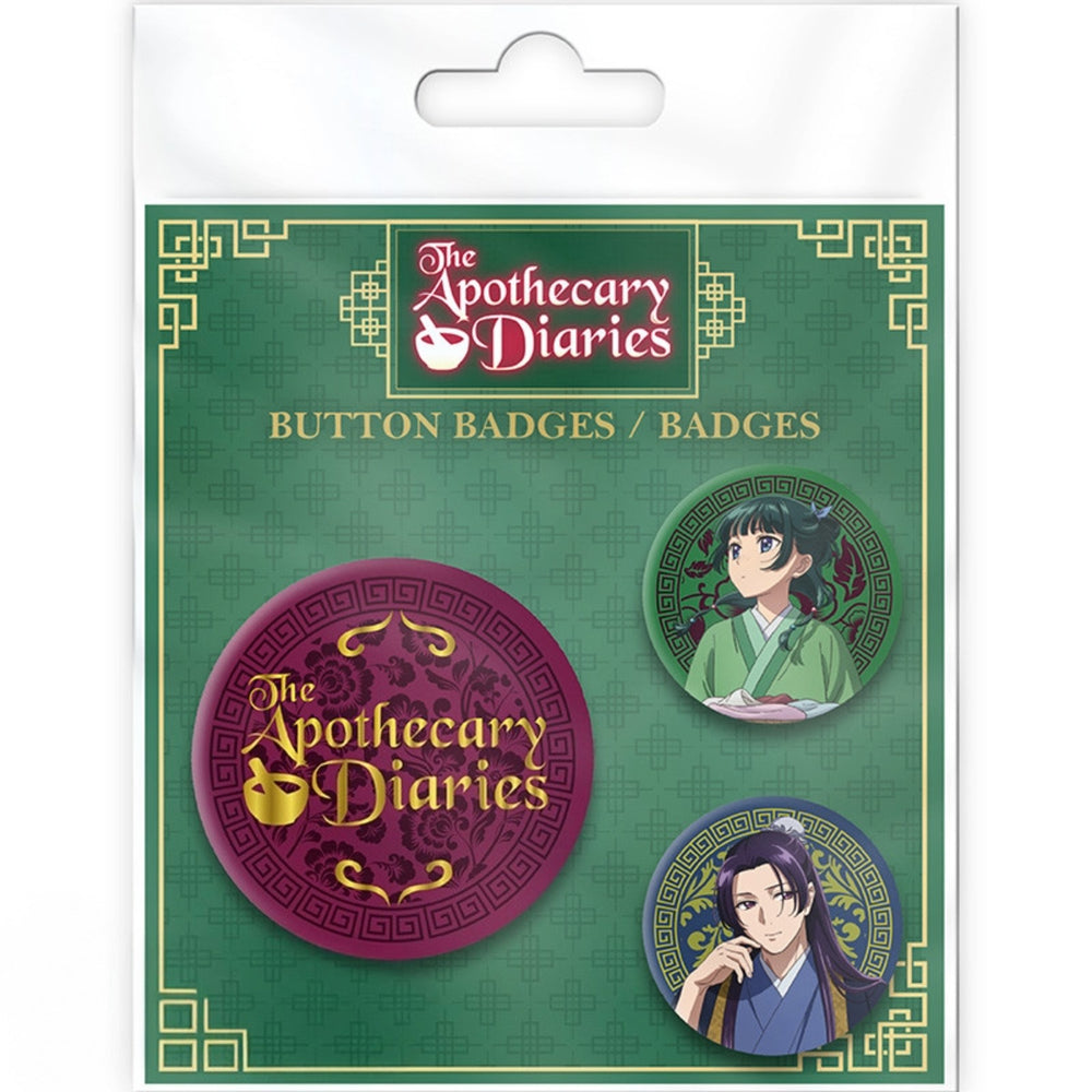 ABYstyle The Apothecary Diaries Mao Mao, Jinshi & Logo Badge Pack
