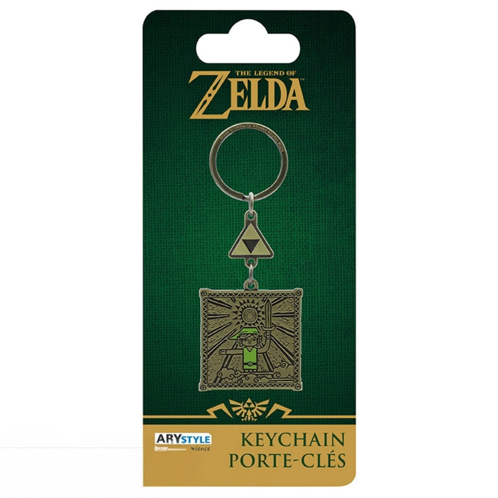ABYstyle The Legend of Zelda Link & Triforce Metal Keychain