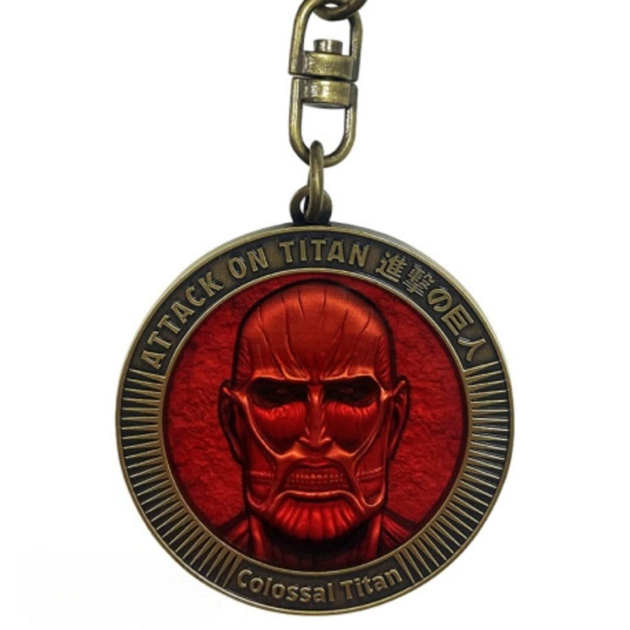 ABYstyle Attack on Titan Colossal Titan Medallion Metal Keychain