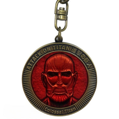 ABYstyle Attack on Titan Colossal Titan Medallion Metal Keychain
