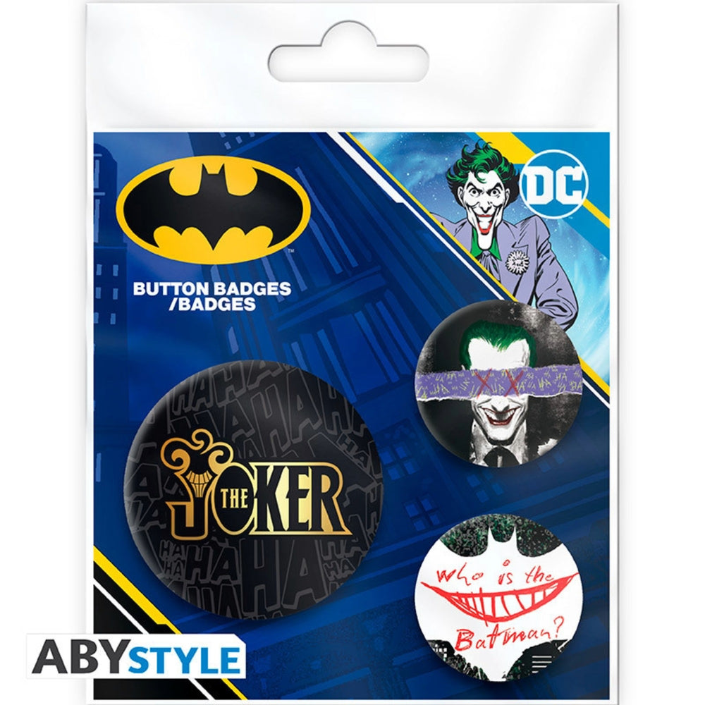 ABYstyle DC Comics The Joker 3 Badge Pack