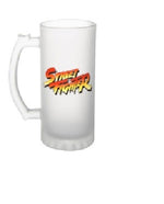 GB Posters Street Fighter Orange Logo 16oz/475ml Frosted Stein
