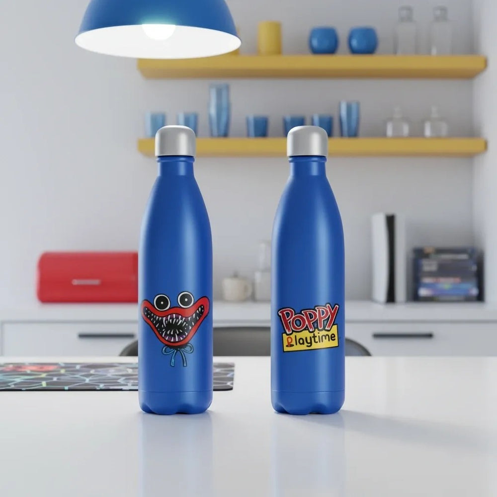POPPY PLAYTIME Blue Huggy Wuggy 500ml Canteen Stainless Steel Bottle