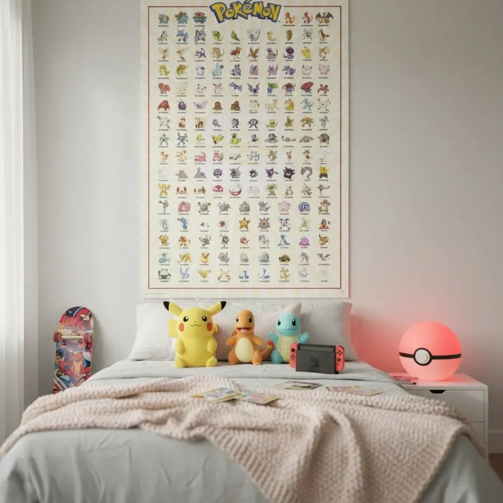 Empire Poster Pokémon Kanto 151 + accessoires Empire Poster Pokémon Kanto 151 + accessoires