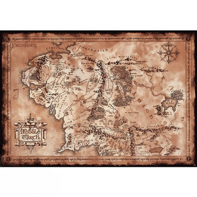 GB eye The Lord of The Rings One Map 61 x 91.5cm Maxi Poster