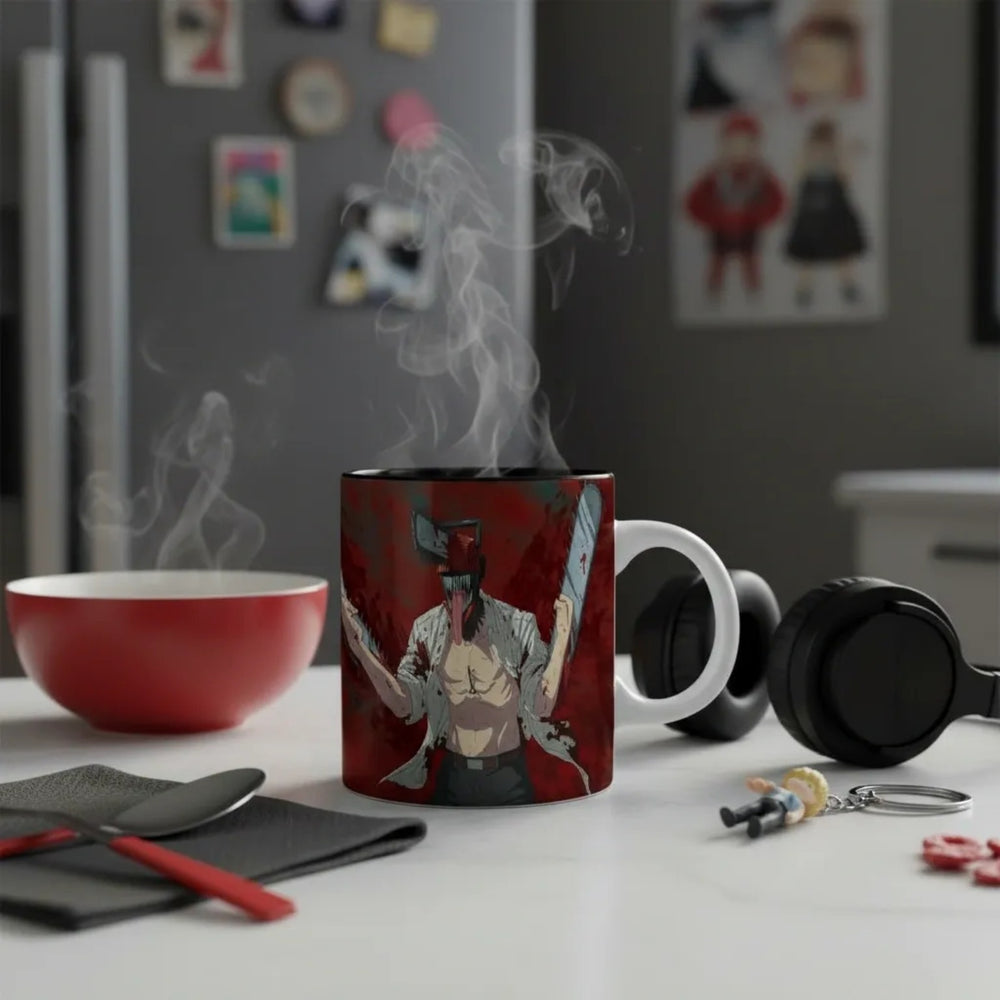 ABYstyle Chainsaw Man Red & Blood 320ml Ceramic Mug