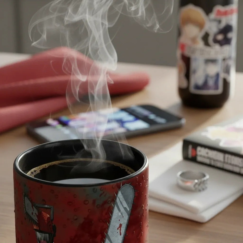 ABYstyle Chainsaw Man Red & Blood 320ml Ceramic Mug