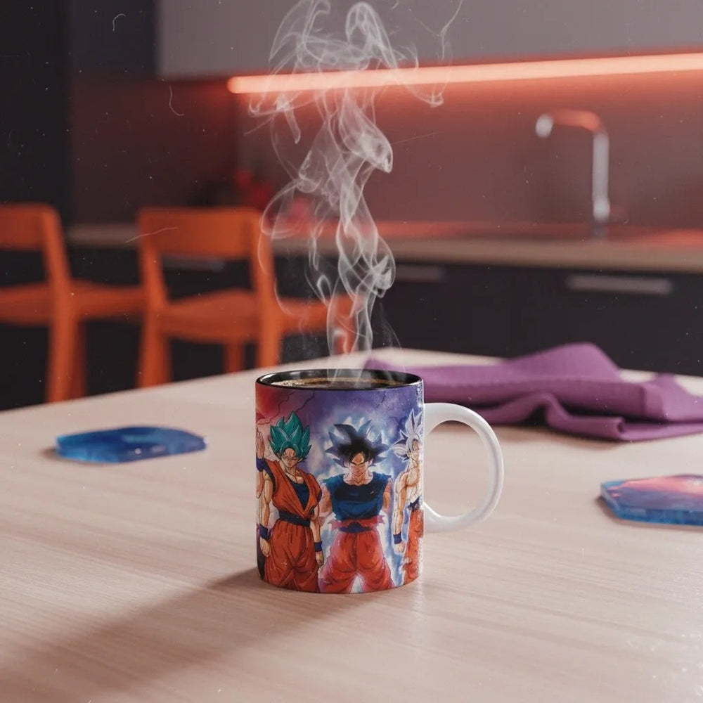 ABYstyle Dragon Ball Goku Transformations 320ml Ceramic Mug