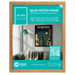 GB Posters Contemporary Wooden Oak Picture Frame - 50 x 70cm