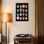 Erik Butcher Billy Floating Heads of David Bowie 61 x 91.5cm Maxi Poster