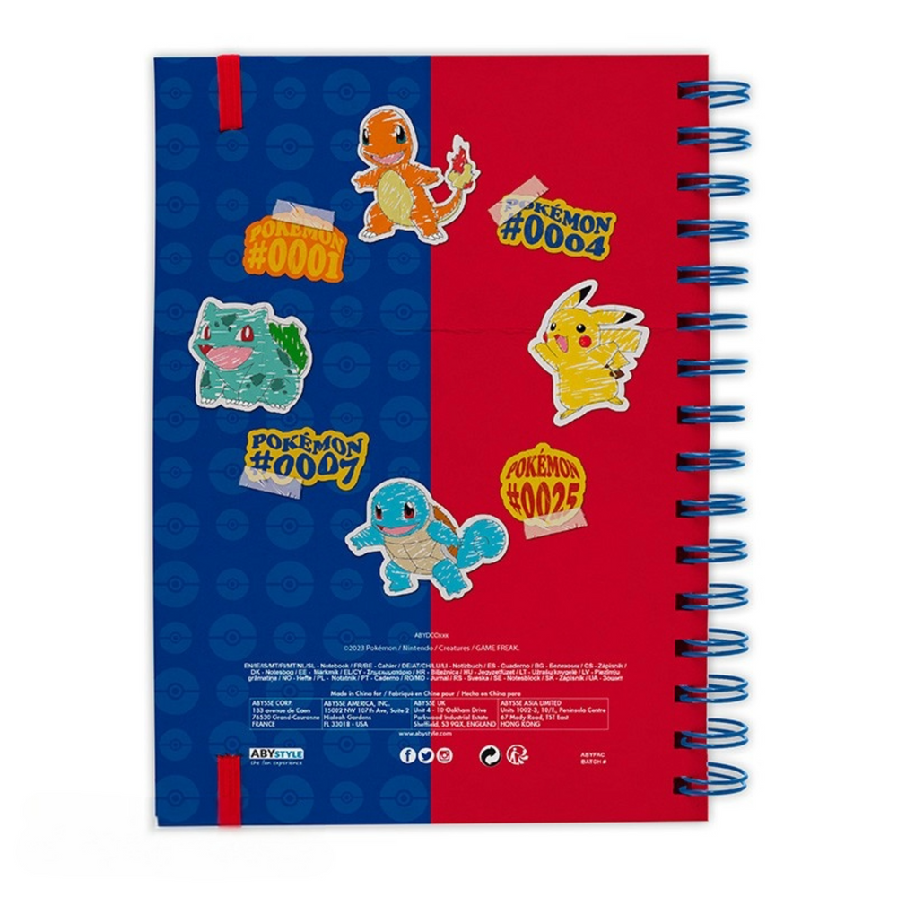 ABYstyle Pokémon Blue & Red Partners A5 Notebook
