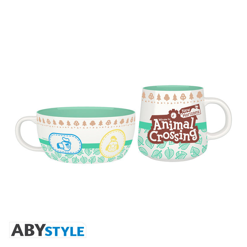 Animal Crossing Characters Mug & Bowl Breakfast Set