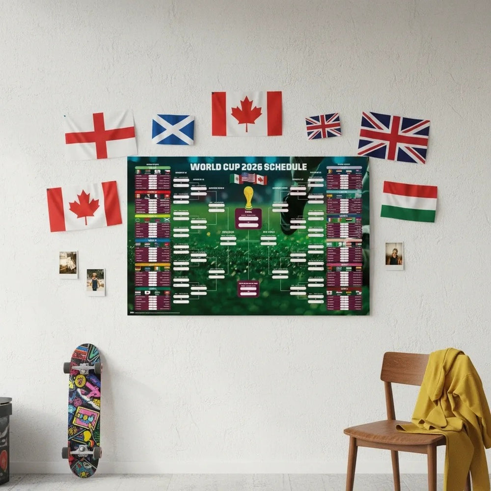 Erik World Cup 2026 Wall Chart 61 x 91.5cm Maxi Poster