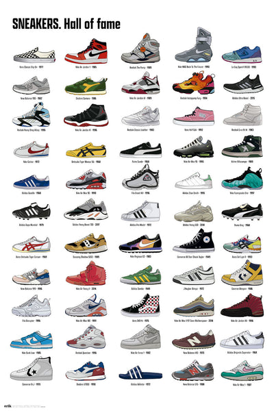 Erik Sneakers Hall of Fame 61 x 91.5cm Maxi Poster