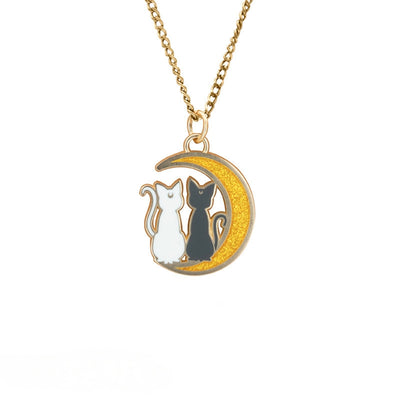 ABYstyle Sailor Moon Cats on the Moon 3D Pendant Necklace