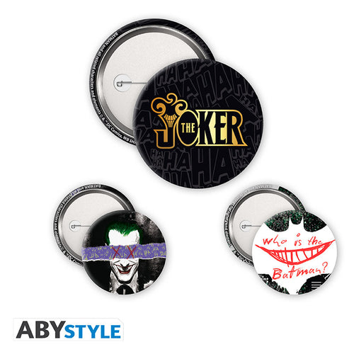ABYstyle DC Comics The Joker 3 Badge Pack