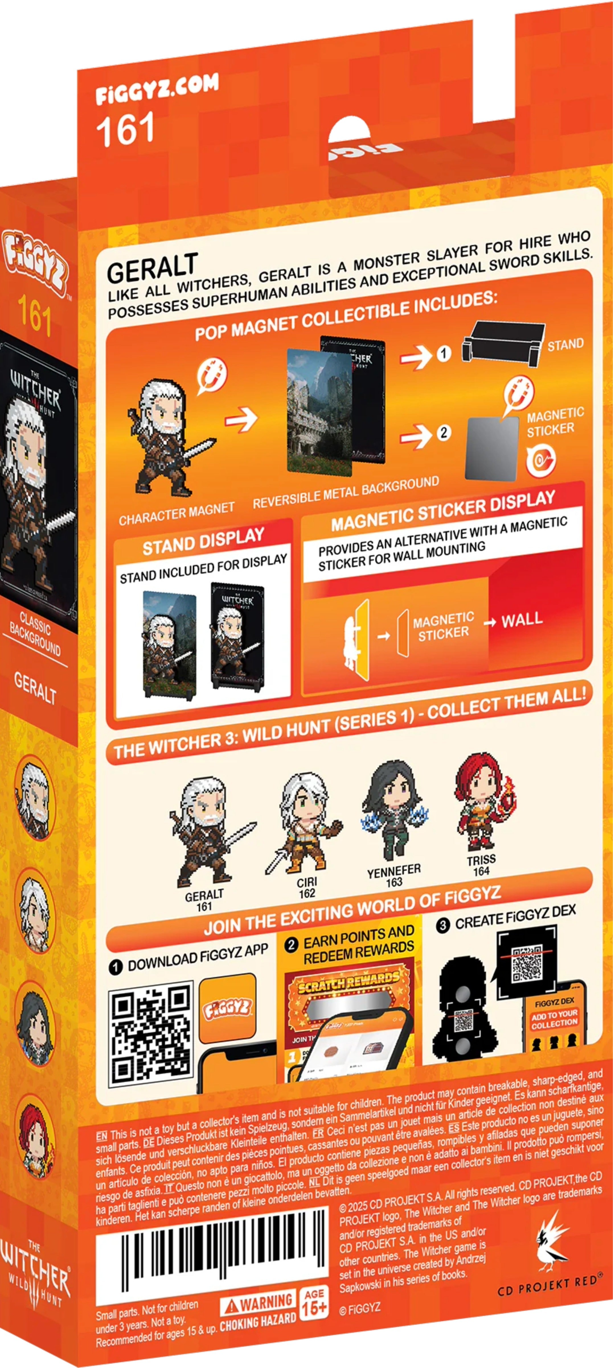 The Witcher 3 Geralt Kaer Morhen 11cm Collectible Pop Magnet