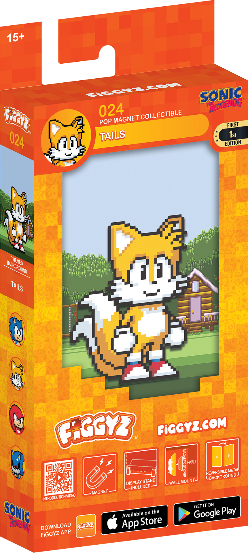 FIGGYZ Sonic the Hedgehog Tails 11cm Collectible Pop Magnet