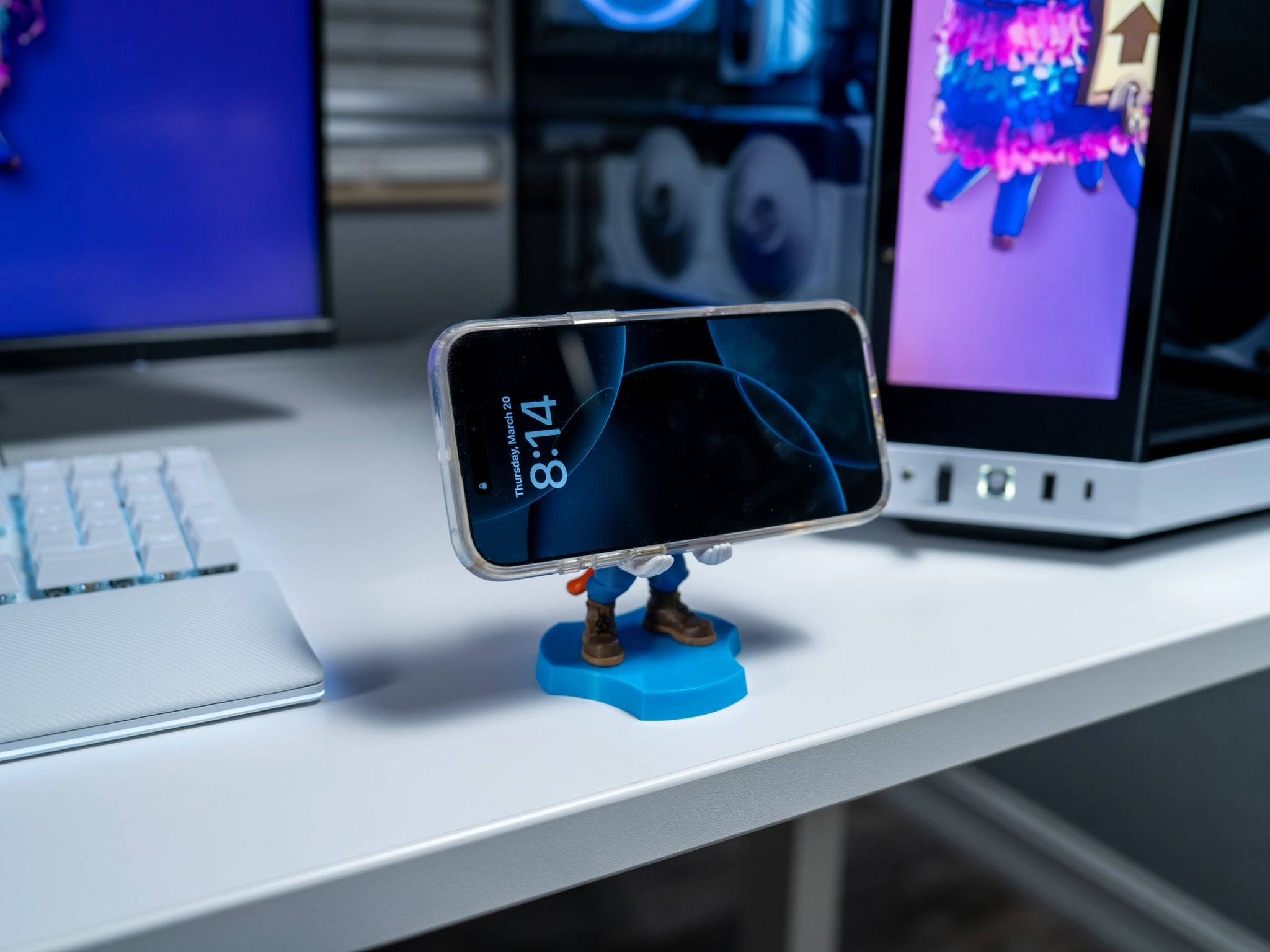 Fortnite Meowscles Mini Phone Stand| Cable Guys Holdem – GB