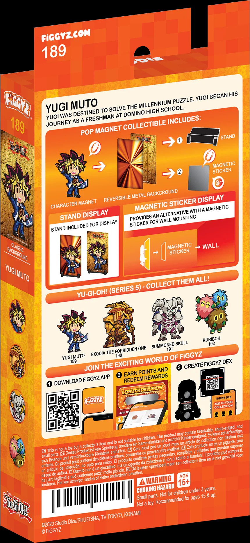 FiGGYZ Yu-Gi-Oh! Yugi Mutou 11cm Collectible Pop Magnet