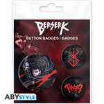 Berserk Guts 3 Badge Pack