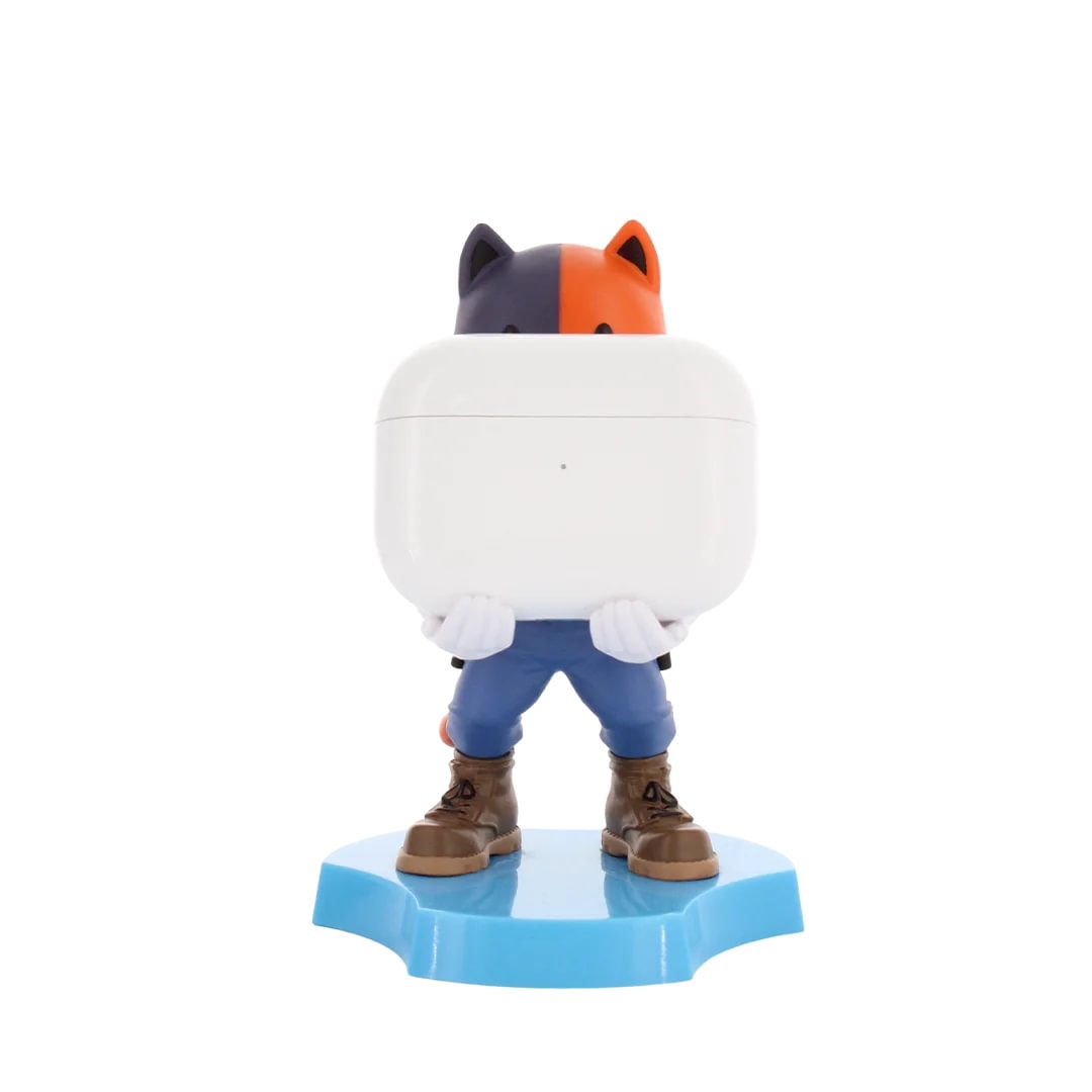 Support Téléphone Et Écouteurs Fortnite Meowscles - Figurine Cable Guys Minis - Bureau, Chevet