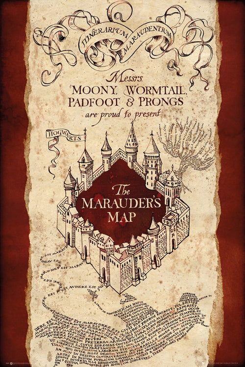 Harry Potter Marauder's Map 61 x 91.5cm Maxi Poster