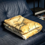 THE LORD OF  THE RINGS Cozy Blanket  Middle Earth Map