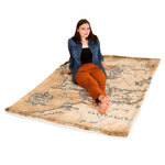 THE LORD OF  THE RINGS Cozy Blanket  Middle Earth Map