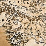 THE LORD OF  THE RINGS Cozy Blanket  Middle Earth Map