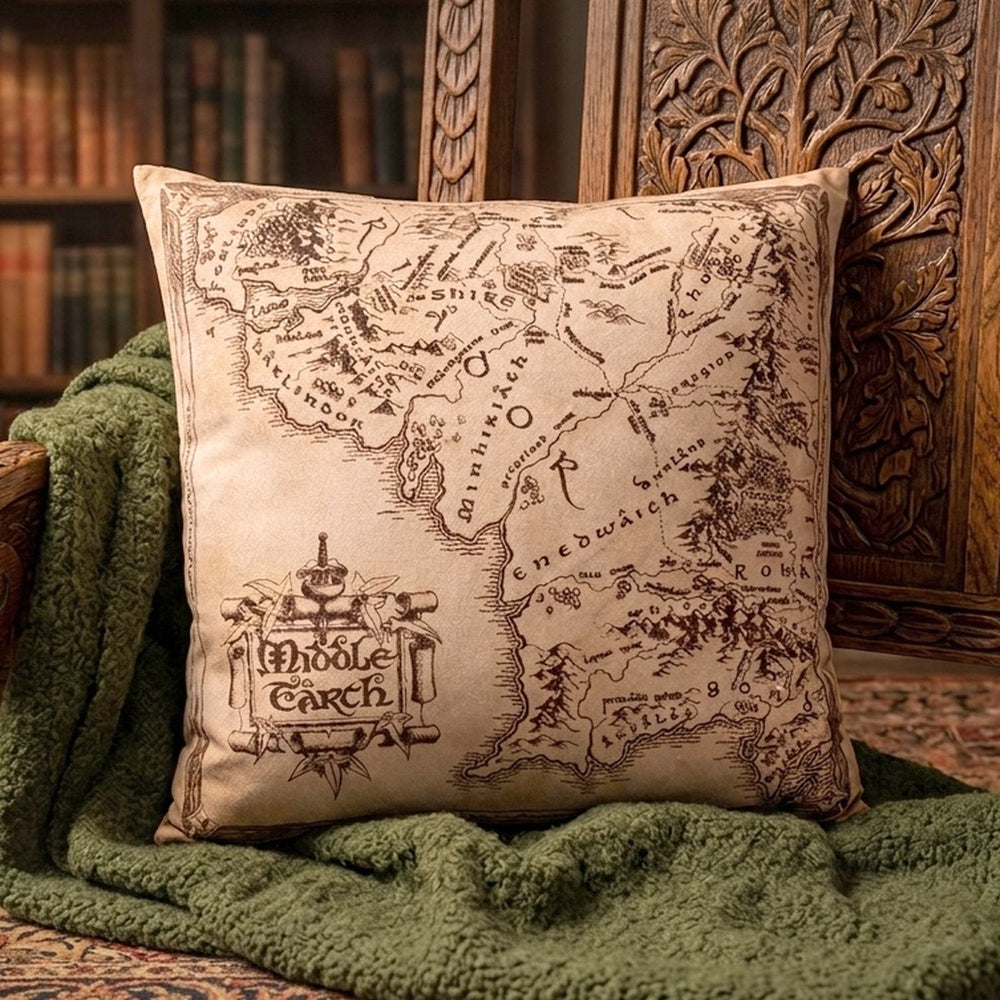 The Lord of the Rings Cozy  Pillow – Middle Earth Map