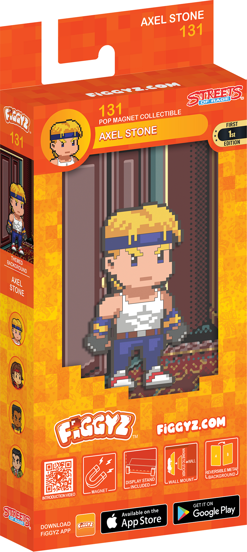 FiGGYZ Streets of Rage Axel Stone 11cm Collectible Pop Magnet